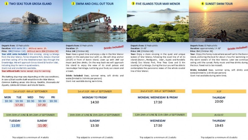 <span style='color:#780948'>ARCHIVED</span> - Boat trips from La Manga with Solaz Lines