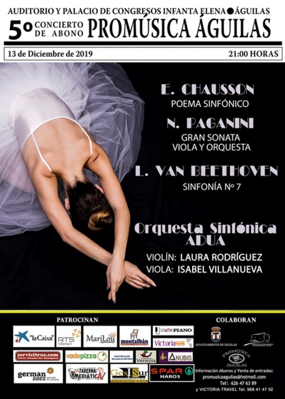 <span style='color:#780948'>ARCHIVED</span> - Friday 13th December the ADUA Symphony Orchestra at the Infanta Elena in Águilas