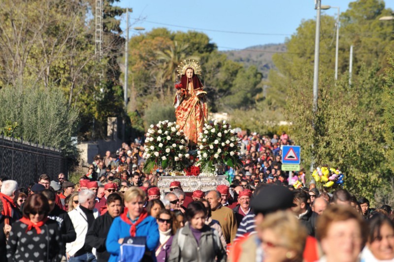 <span style='color:#780948'>ARCHIVED</span> - 8th December, Romería procession of the Bajada de Santa Eulalia in Totana