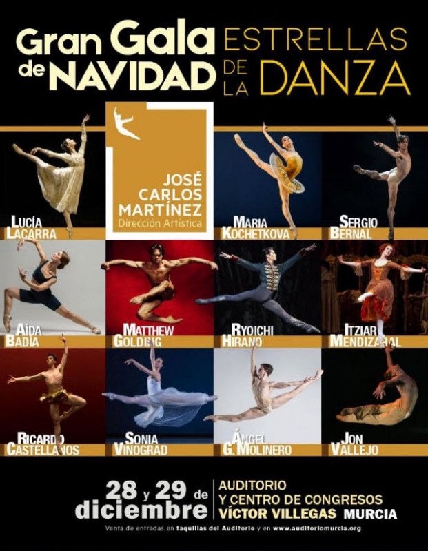 <span style='color:#780948'>ARCHIVED</span> - 28th and 29th December, Christmas dance gala at the Auditorio Víctor Villegas in Murcia