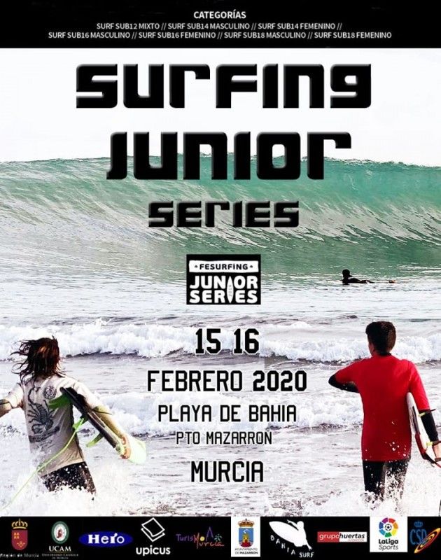 <span style='color:#780948'>ARCHIVED</span> - 15th and 16th February Mazarrón Junior surfing competition POSTPONED