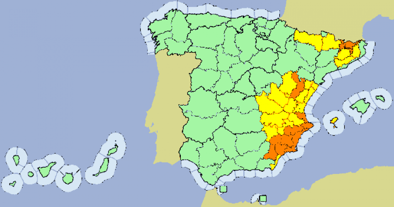 <span style='color:#780948'>ARCHIVED</span> - Murcia weather alert July 26: The entire Region on orange alert for storms