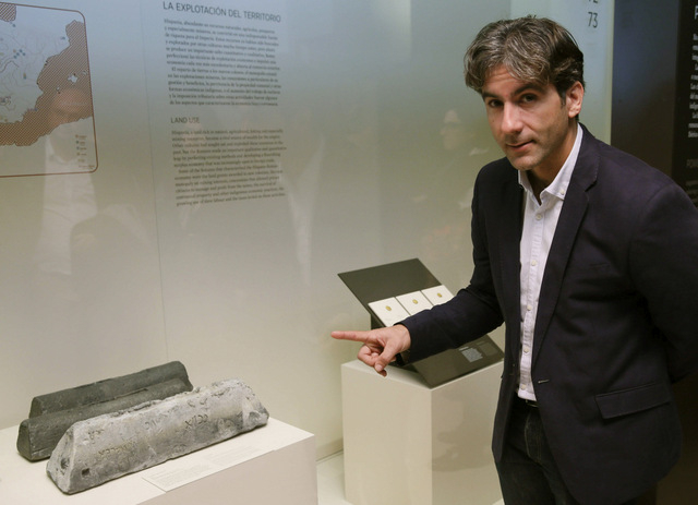 Villajoyosa Roman ingot exhibited in Madrid archaeological museum
