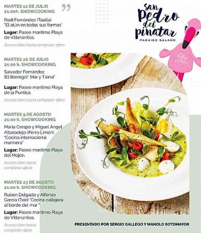 <span style='color:#780948'>ARCHIVED</span> - August 23 Free seafront show cooking event in San Pedro del Pinatar