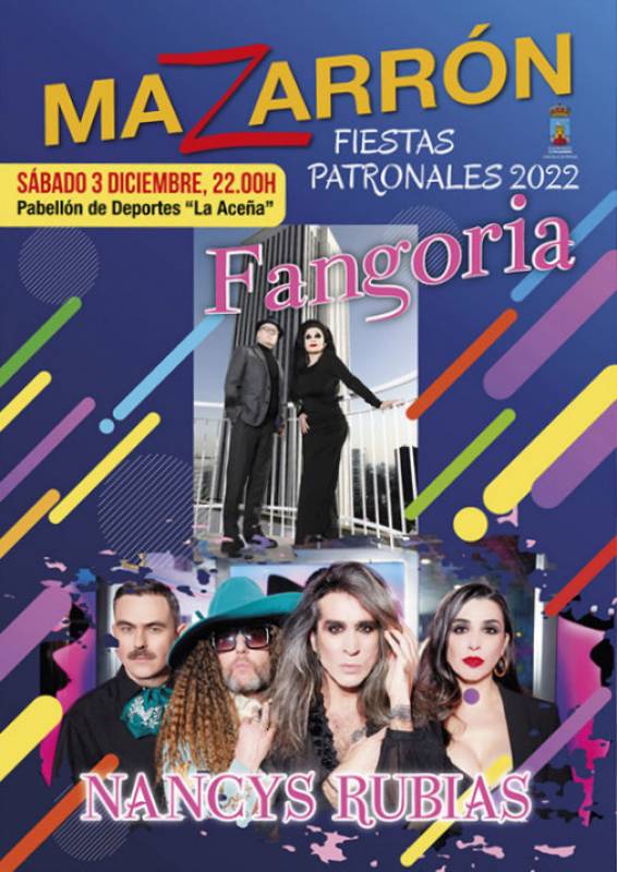 <span style='color:#780948'>ARCHIVED</span> - December 3 Fangoria y Las Nancys Rubias live in concert in the Mazarron Fiestas Patronales