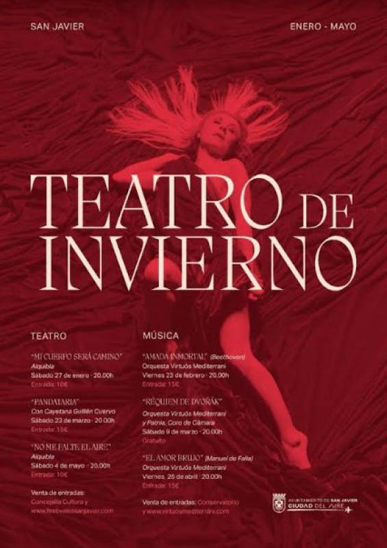 2024 winter theatre and music season presented in San Javier