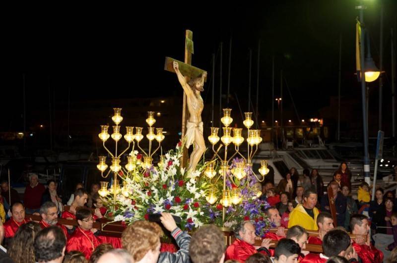 March 28 Semana Santa procession in Cabo de Palos