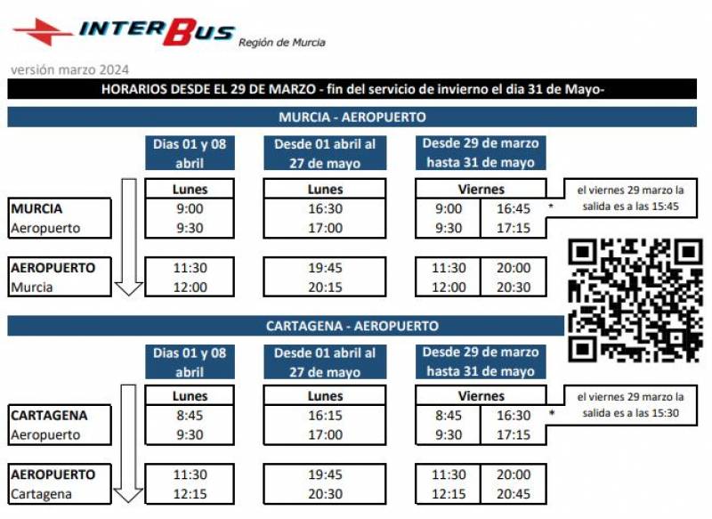 Corvera Airport bus service extended for two months