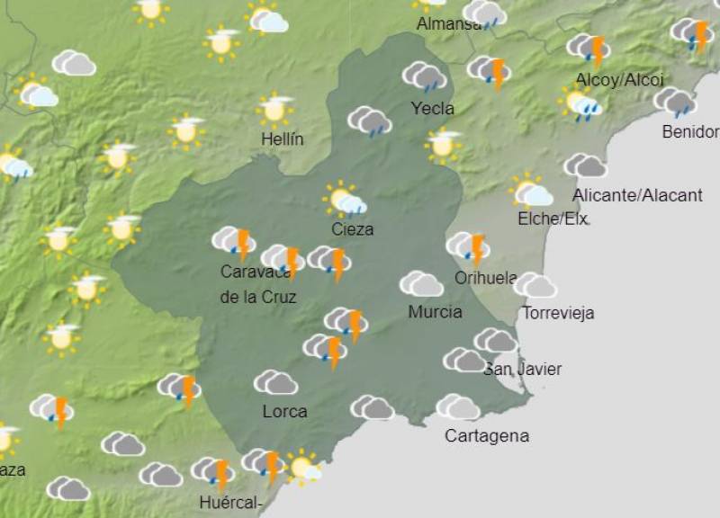 Murcia weekly weather forecast May 6-12