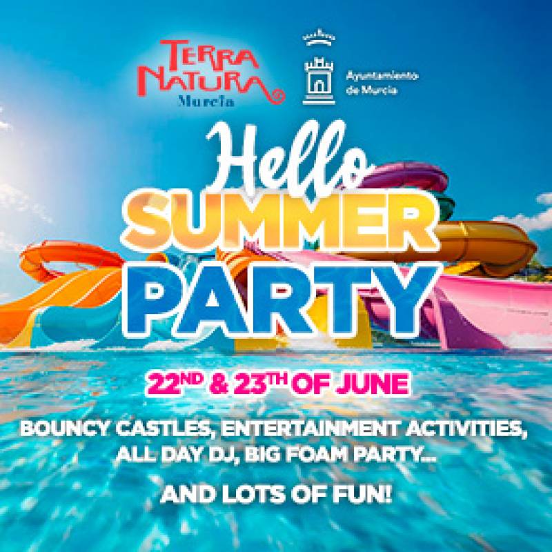 June 22 and 23 Hello Summer pool party at Terra Natura Murcia