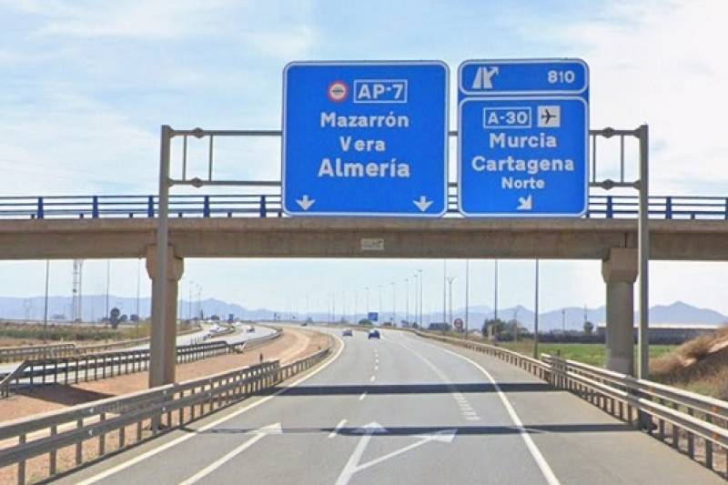 Cartagena Mayor asks for tolls to be scrapped on AP-7 motorway for residents and holidaymakers