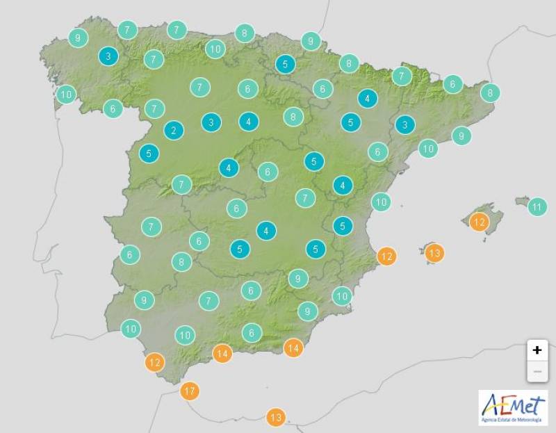 Freezing temperatures put 31 Spanish provinces on alert this week