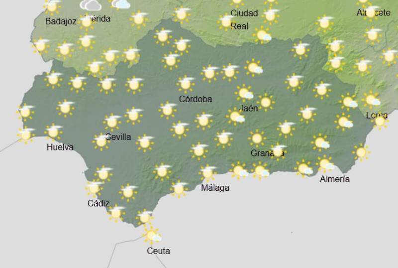 More rain this weekend: Andalusia weather forecast February 13-16