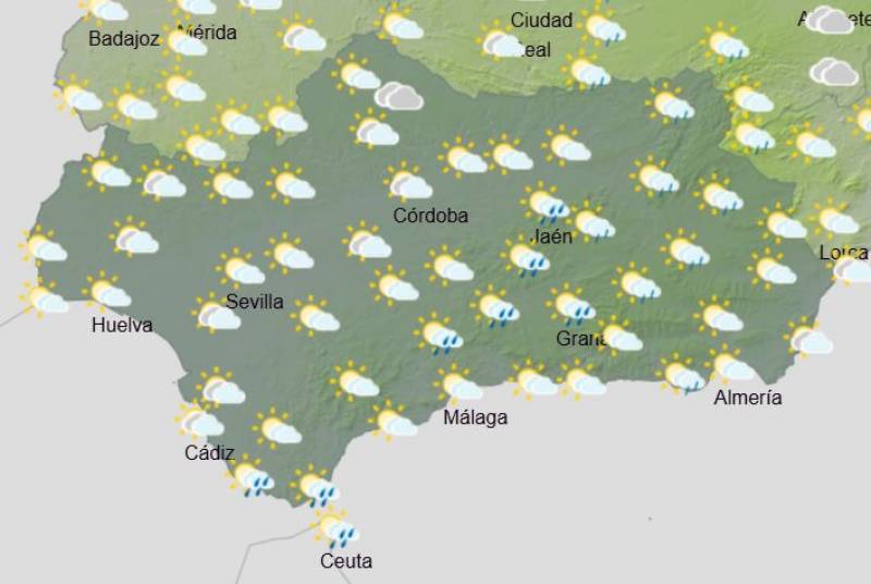 More rain this weekend: Andalusia weather forecast February 13-16