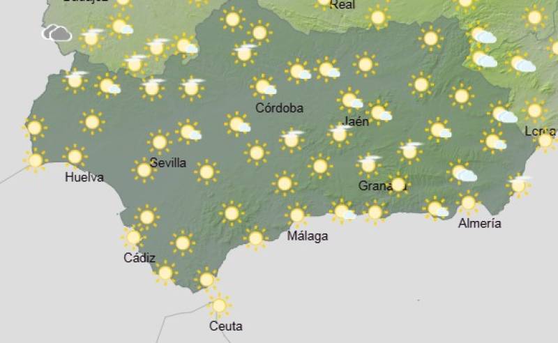 Andalucía weekly weather forecast May 12-15: Warm days with rain and storms in the east