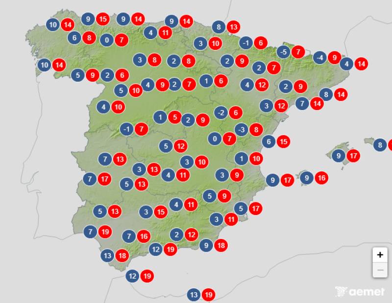 Winter begins in Spain: Weather forecast December 1-4