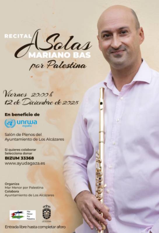 December 12 Charity flute recital in Los Alcázares