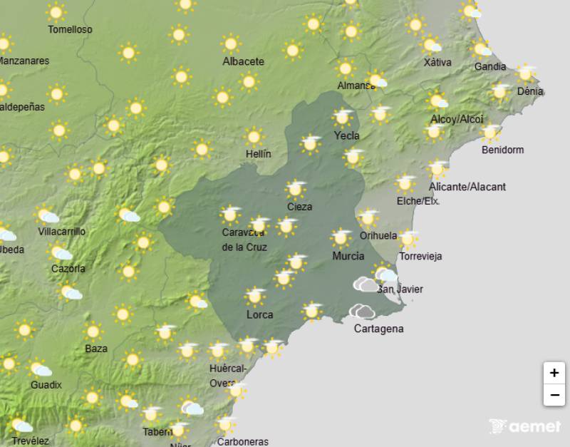 Widespread alerts as more rain batters Murcia: Weather forecast Jan 5-8