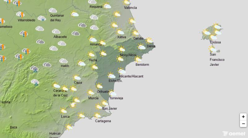 A chilly and windy few days ahead: Alicante weather forecast January 22-25