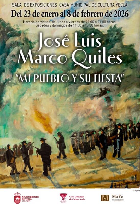 January 23 to February 8 Exhibiton of paintings by José Luis Marco Quiles in Yecla