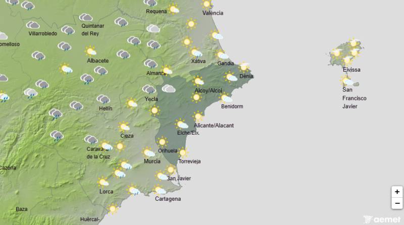 February stays chilly with strong winds and more rain: Alicante weather forecast February 5-8