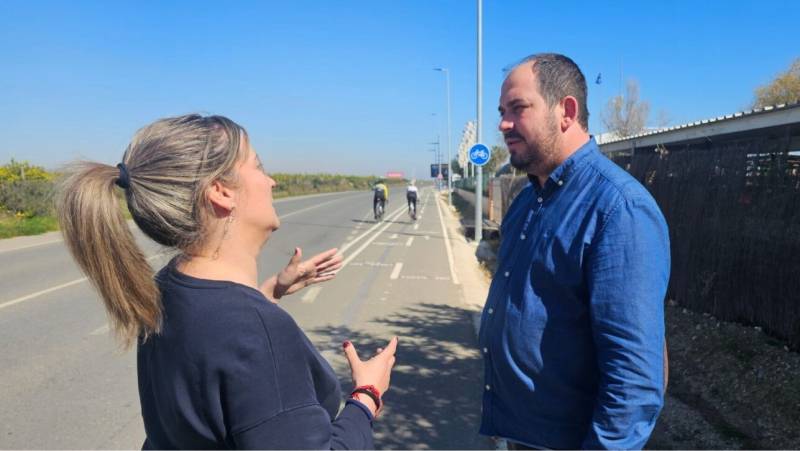 Los Alcázares tackles dangerous 'black spot' with new bike lane to San Javier