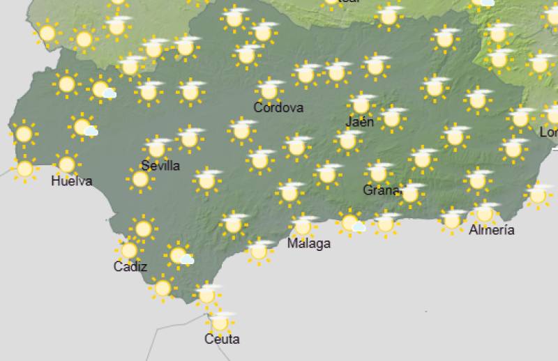 Andalucía weekend weather forecast April 16–19: Warm sunshine and a few cloudy spells