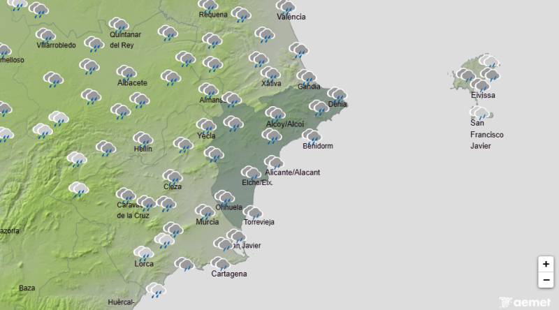 More rain and thunderstorms on the way: Alicante weekend weather forecast May 7-10