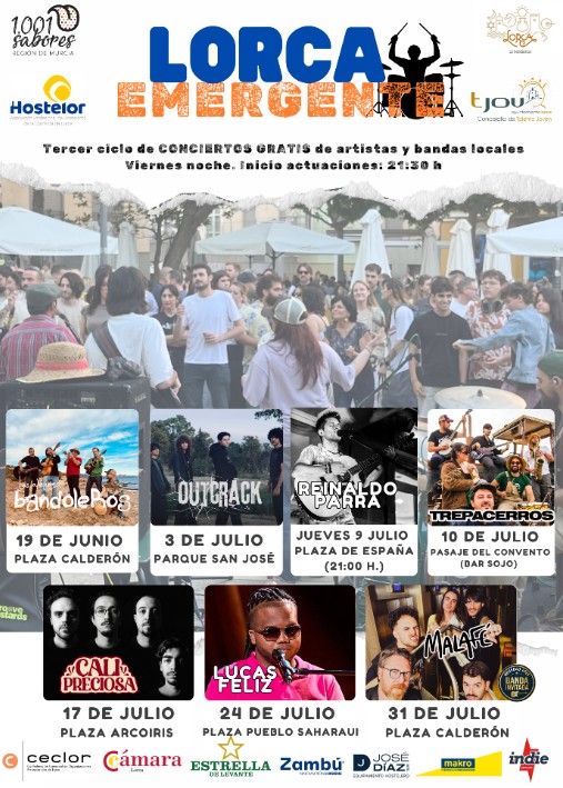 July 24 Free concert by Lucas Feliz in Lorca