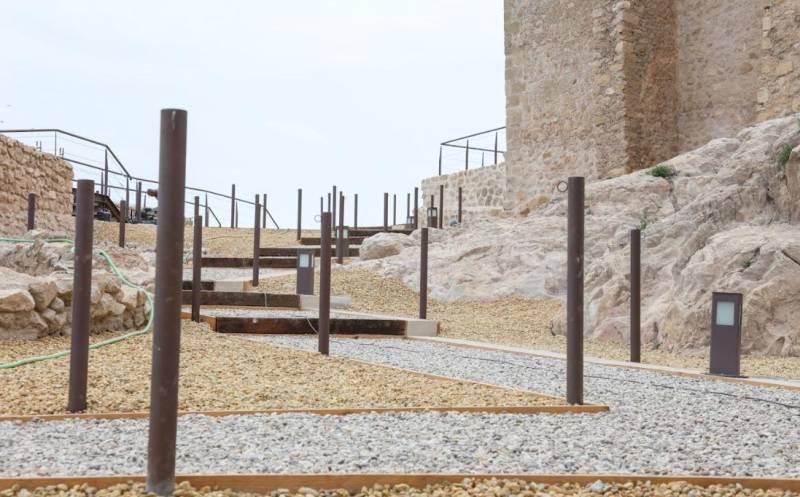 Lighting improved at the site of the medieval synagogue in Lorca castle