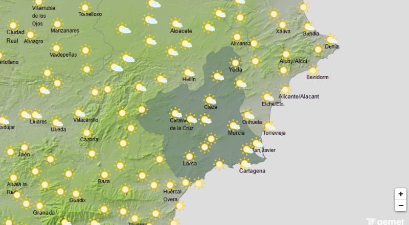 Scorching week ahead with temperatures reaching 43°C: Murcia weather forecast July 6-9