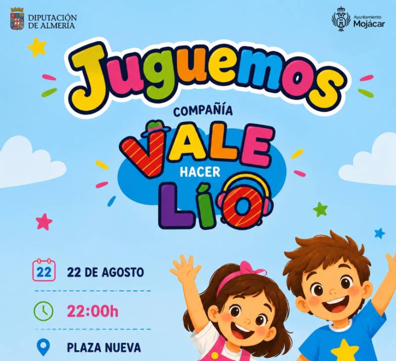 August 22 Mojácar kids invited to a night of fun and games