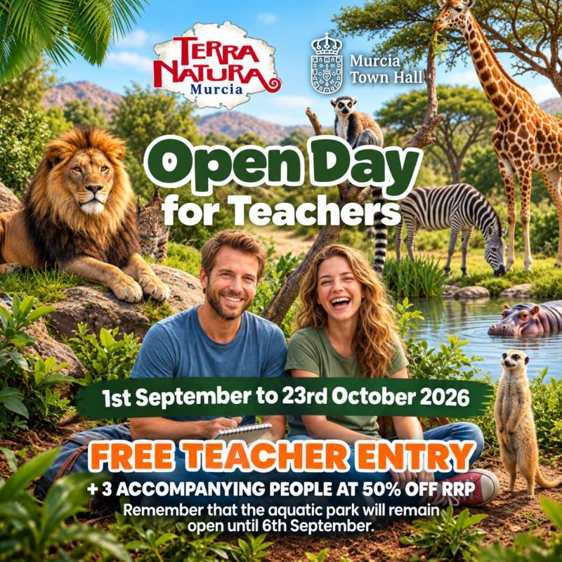 Class is in: Terra Natura Murcia says thank you with free entry for teachers