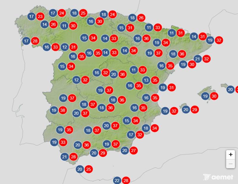 Another blast of heat hits the country: Spain weather forecast September 14-17
