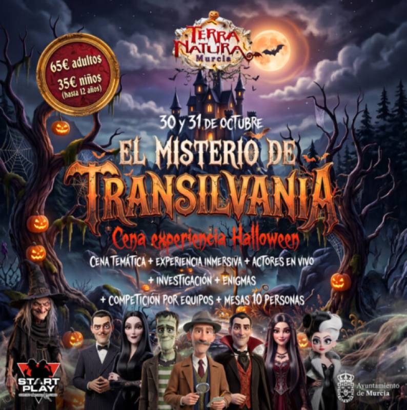 October 24, 25 and 31 and November 1 Terra Natura Murcia goes all out for Halloween with three very different ways to celebrate