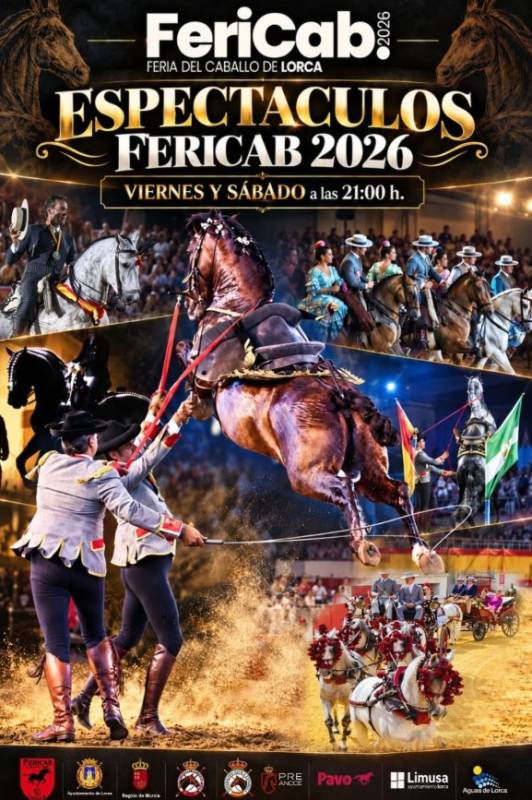 October 15 to 18 The 2026 FERICAB Horse Show in Lorca