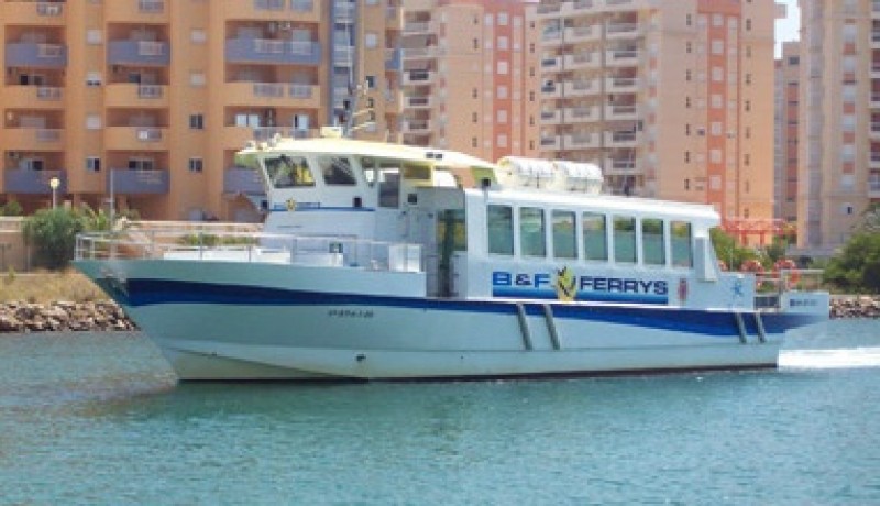 Regular ferry service from Santiago de la Ribera to La Manga del Mar Menor